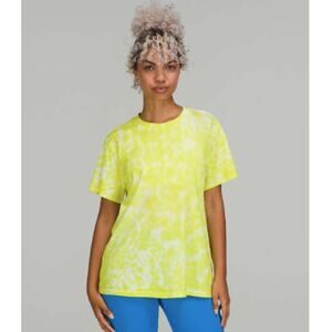 Lululemon All Yours Cotton T-Shirt *Tie Dye Marmoleado Tie Dye Highlight Yellow